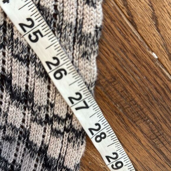 INC International concepts open knit striped draped cardigan sweater m - Picture 5 of 8